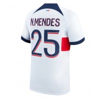 Pánský Fotbalový dres Paris Saint-Germain Nuno Mendes #25 2023-24 Venkovní Krátký Rukáv